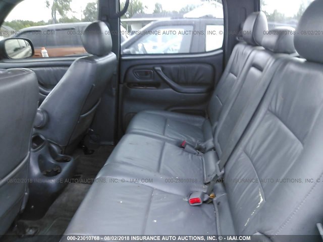 5TBET34176S552143 - 2006 TOYOTA TUNDRA DOUBLE CAB SR5 BLACK photo 8