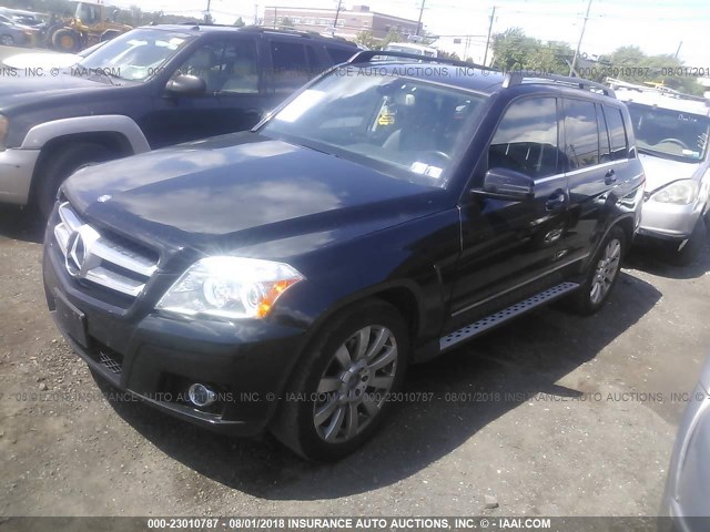 WDCGG8HB2CF828626 - 2012 MERCEDES-BENZ GLK 350 4MATIC BLACK photo 2