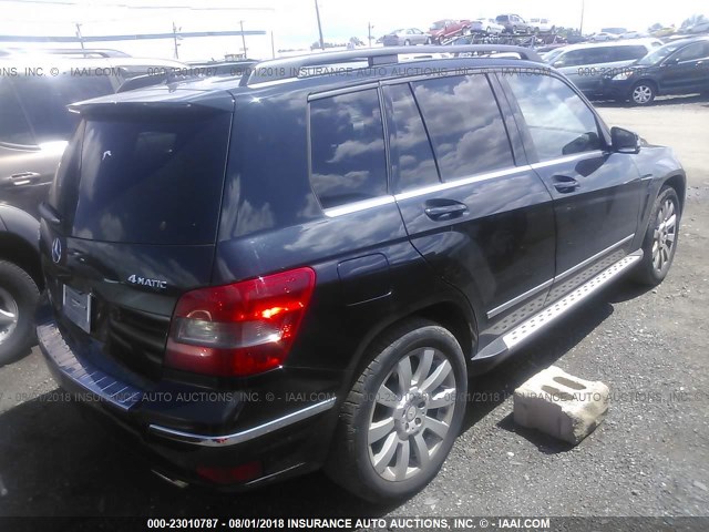 WDCGG8HB2CF828626 - 2012 MERCEDES-BENZ GLK 350 4MATIC BLACK photo 4