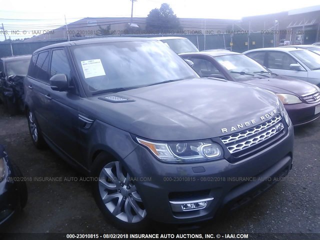 SALWR2VF7GA575184 - 2016 LAND ROVER RANGE ROVER SPORT HSE GRAY photo 1