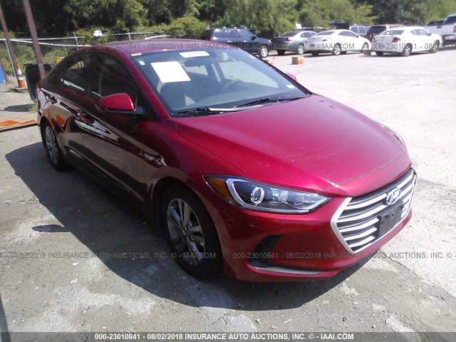 5NPD84LF1JH230653 - 2018 HYUNDAI ELANTRA SEL/VALUE/LIMITED RED photo 1