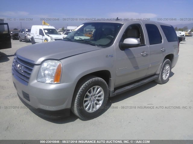 1GKFC13578R233366 - 2008 GMC YUKON HYBRID SILVER photo 2