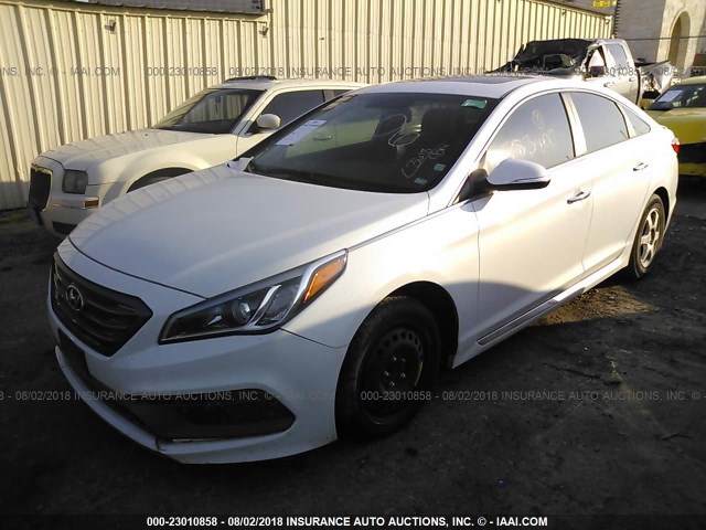 5NPE34AF5HH583400 - 2017 HYUNDAI SONATA SPORT/LIMITED WHITE photo 2