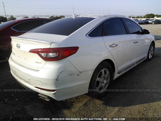 5NPE34AF5HH583400 - 2017 HYUNDAI SONATA SPORT/LIMITED WHITE photo 4