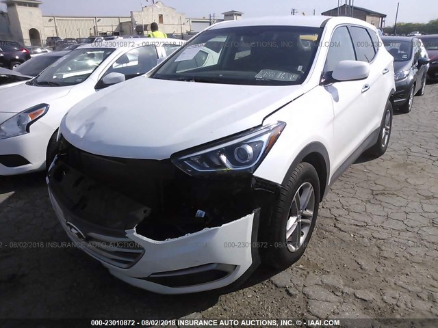 5XYZT3LB8JG530922 - 2018 HYUNDAI SANTA FE SPORT  WHITE photo 2