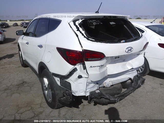 5XYZT3LB8JG530922 - 2018 HYUNDAI SANTA FE SPORT  WHITE photo 3