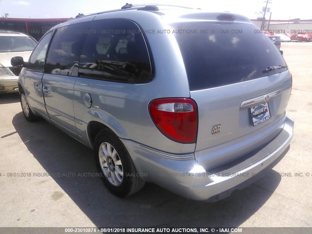 2C8GP64L65R244443 - 2005 CHRYSLER TOWN & COUNTRY LIMITED Light Blue photo 3