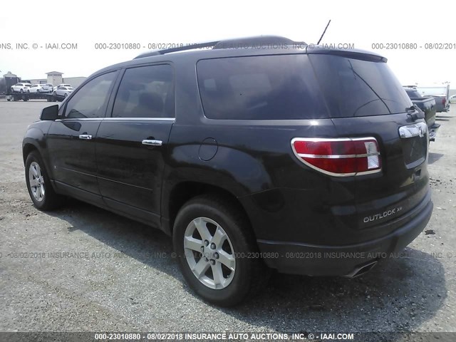 5GZER23798J148281 - 2008 SATURN OUTLOOK XR შავი ფოტო 3