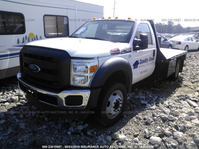 1FDUF4GY5FEA86769 - 2015 FORD F450 SUPER DUTY WHITE photo 2