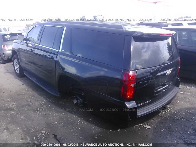 1GNSCHKC7JR275519 - 2018 CHEVROLET SUBURBAN C1500 LT BLACK photo 3