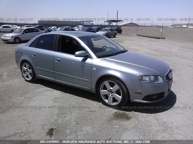 WAUBF78E18A162495 - 2008 AUDI A4 GRAY photo 1