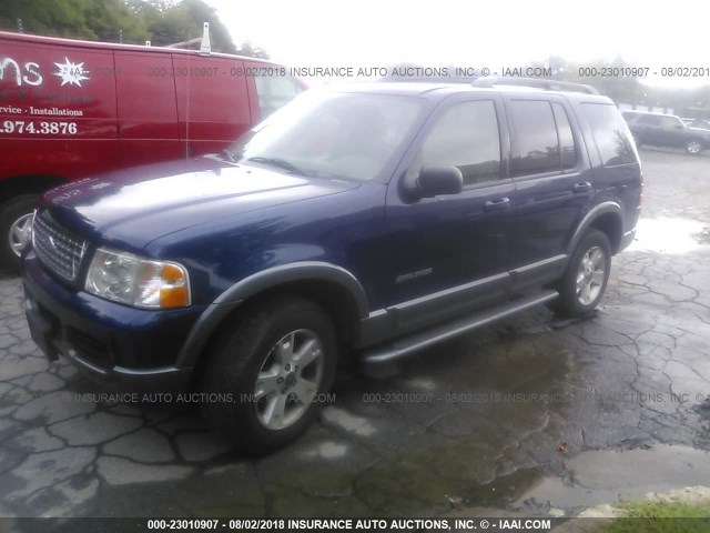 1FMDU73K54UA30763 - 2004 FORD EXPLORER XLT/XLT SPORT/NBX BLUE photo 2
