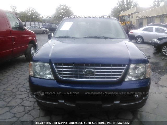 1FMDU73K54UA30763 - 2004 FORD EXPLORER XLT/XLT SPORT/NBX BLUE photo 6