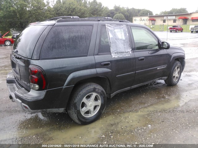 1GNDT13S132271161 - 2003 CHEVROLET TRAILBLAZER  GRAY photo 4