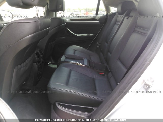 5UXFG2C58CL779660 - 2012 BMW X6 XDRIVE35I SILVER photo 8