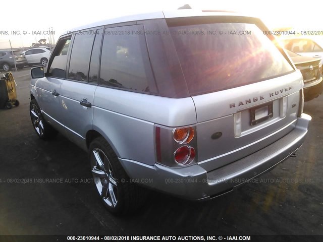 SALME15426A227268 - 2006 LAND ROVER RANGE ROVER HSE SILVER photo 3