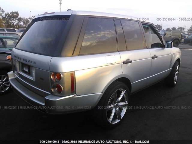 SALME15426A227268 - 2006 LAND ROVER RANGE ROVER HSE SILVER photo 4