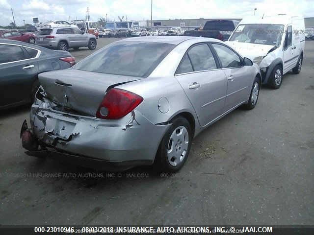 1G2ZG578X64129025 - 2006 PONTIAC G6 SE1 GRAY photo 4