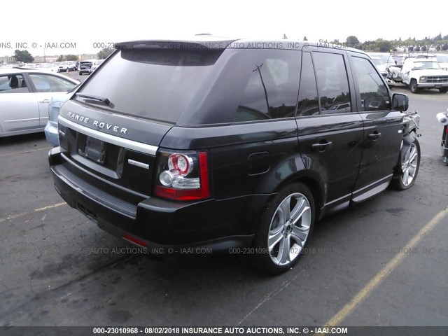 SALSK2D41CA718630 - 2012 LAND ROVER RANGE ROVER SPORT LUX BLACK photo 4