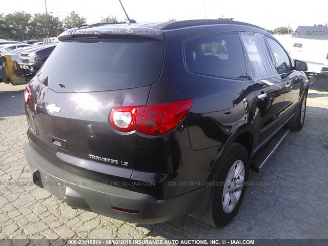 1GNER13D99S176327 - 2009 CHEVROLET TRAVERSE LS MAROON photo 4