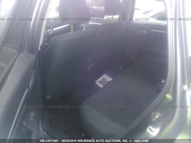 3HGGK5H56FM784214 - 2015 HONDA FIT LX GRAY photo 8