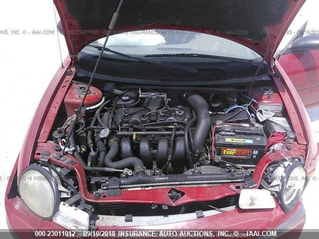 1B3ES67C9SD559269 - 1995 DODGE NEON SPORT RED photo 10