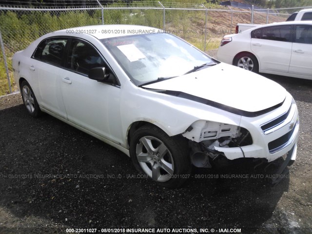 1G1ZG57B99F167046 - 2009 CHEVROLET MALIBU LS WHITE photo 1