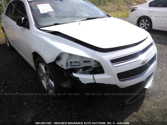 1G1ZG57B99F167046 - 2009 CHEVROLET MALIBU LS WHITE photo 6