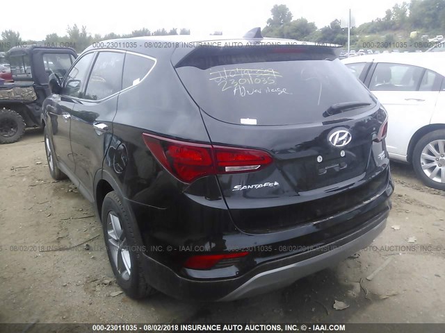 5NMZTDLB9HH044710 - 2017 HYUNDAI SANTA FE SPORT  BLUE photo 3