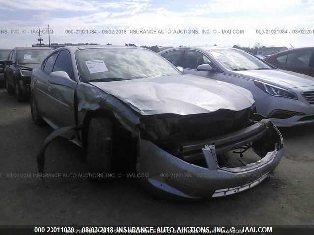 2G2WP552081134850 - 2008 PONTIAC GRAND PRIX SILVER photo 1