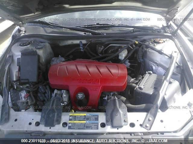 2G2WP552081134850 - 2008 PONTIAC GRAND PRIX SILVER photo 10