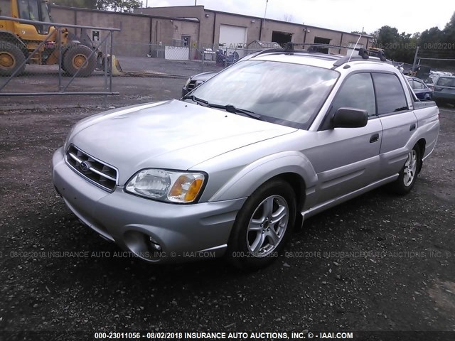 4S4BT62C537111600 - 2003 SUBARU BAJA SPORT SILVER photo 2