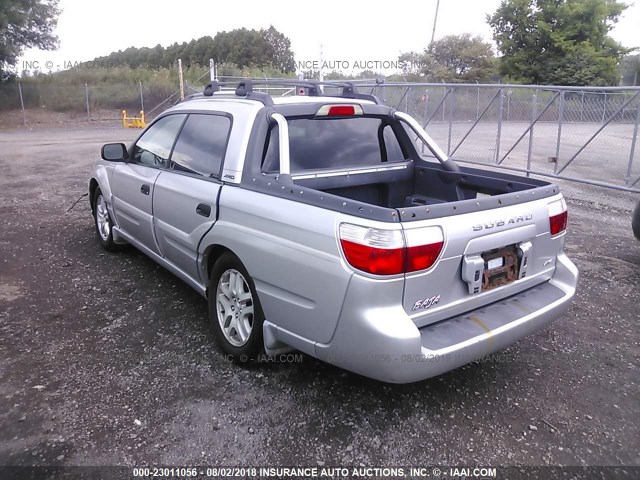 4S4BT62C537111600 - 2003 SUBARU BAJA SPORT SILVER photo 3