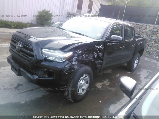5TFCZ5AN9JX123895 - 2018 TOYOTA TACOMA DBL CAB/SR/TRDSPT/OR/PRO შავი ფოტო 2