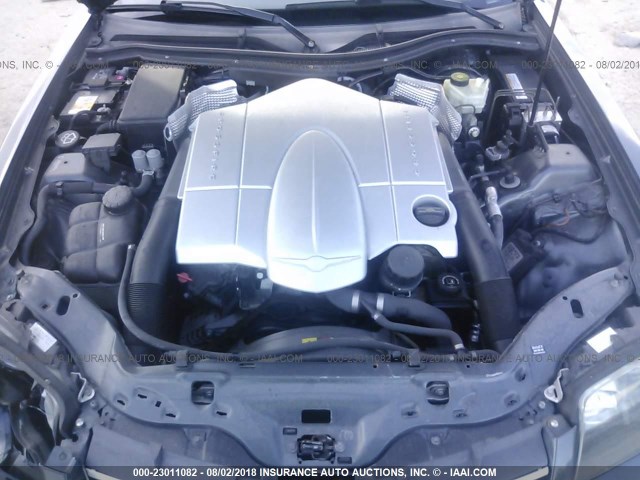 1C3AN69L96X067271 - 2006 CHRYSLER CROSSFIRE LIMITED GRAY photo 10