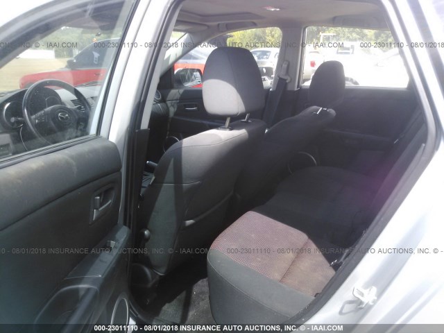 JM1BK343041101970 - 2004 MAZDA 3 HATCHBACK SILVER photo 8