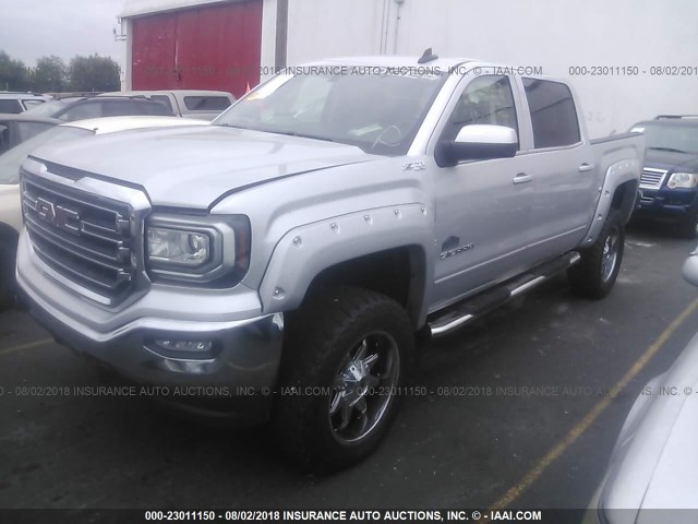 3GTU2MEC5GG135857 - 2016 GMC SIERRA K1500 SLE SILVER photo 2