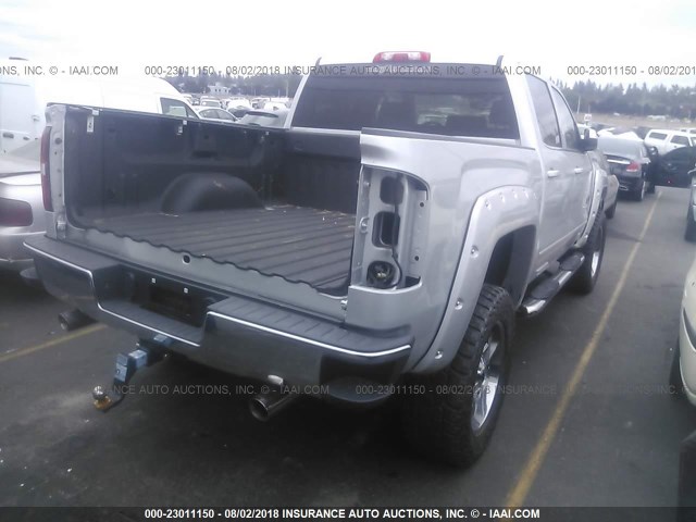 3GTU2MEC5GG135857 - 2016 GMC SIERRA K1500 SLE SILVER photo 4