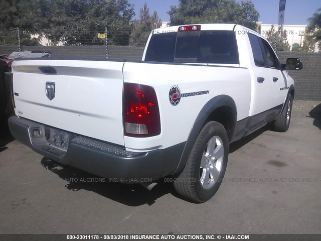 1D7RB1GT2BS570294 - 2011 DODGE RAM 1500 WHITE photo 4