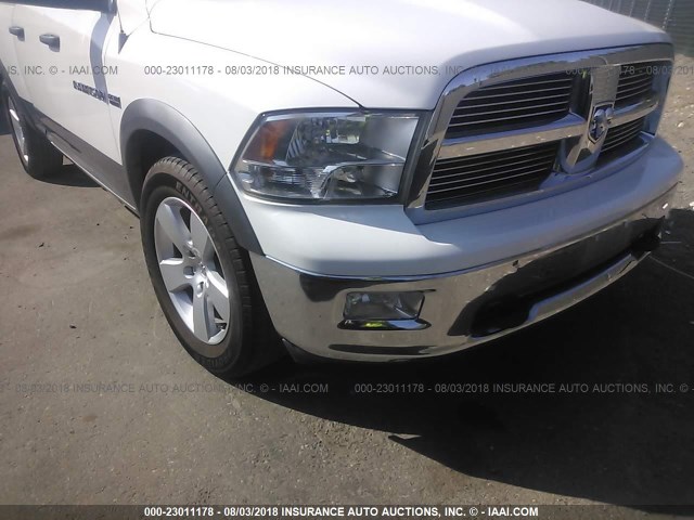 1D7RB1GT2BS570294 - 2011 DODGE RAM 1500 WHITE photo 6