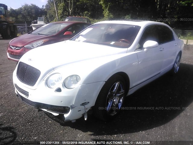 SCBBR93W57C041027 - 2007 BENTLEY CONTINENTAL FLYING SPUR WHITE photo 2