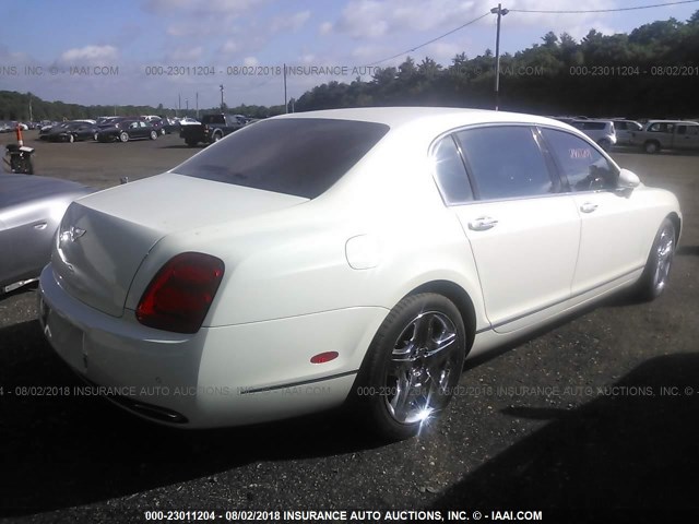 SCBBR93W57C041027 - 2007 BENTLEY CONTINENTAL FLYING SPUR WHITE photo 4