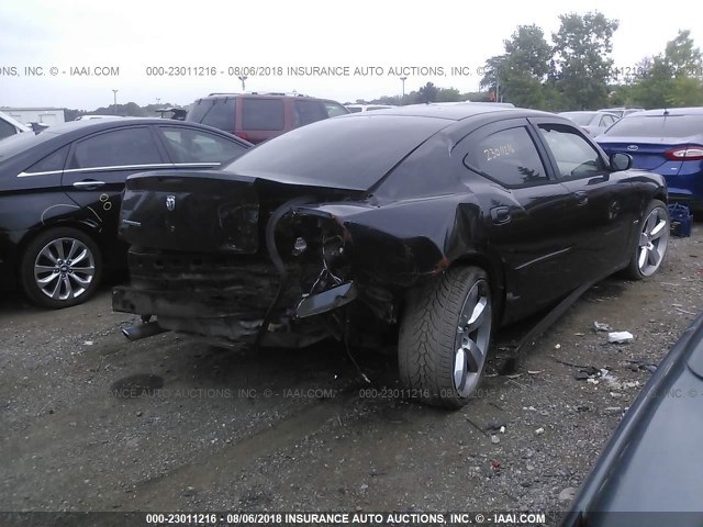 2B3KA53H96H130921 - 2006 DODGE CHARGER R/T BLACK photo 4