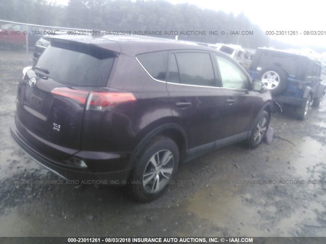2T3RFREV7JW704529 - 2018 TOYOTA RAV4 ADVENTURE/XLE 紫色 照片 4