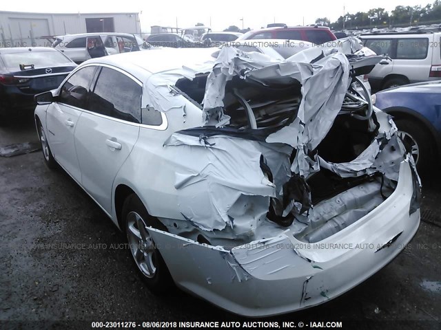 1G1ZC5ST3HF228000 - 2017 CHEVROLET MALIBU LS WHITE photo 3