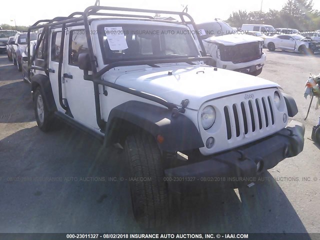 1C4BJWDG1HL672238 - 2017 JEEP WRANGLER UNLIMITE SPORT WHITE photo 1