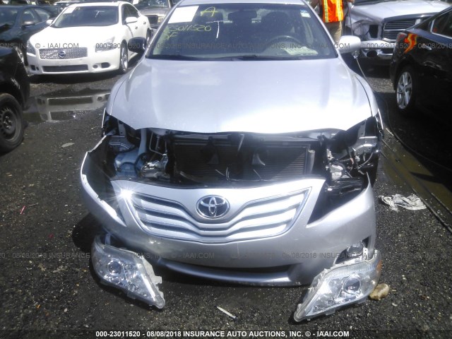 4T1BF3EK5AU004912 - 2010 TOYOTA CAMRY SE/LE/XLE ვერცხლისფერი ფოტო 6