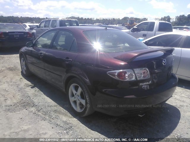 1YVHP80D165M03975 - 2006 MAZDA 6 S PURPLE photo 3