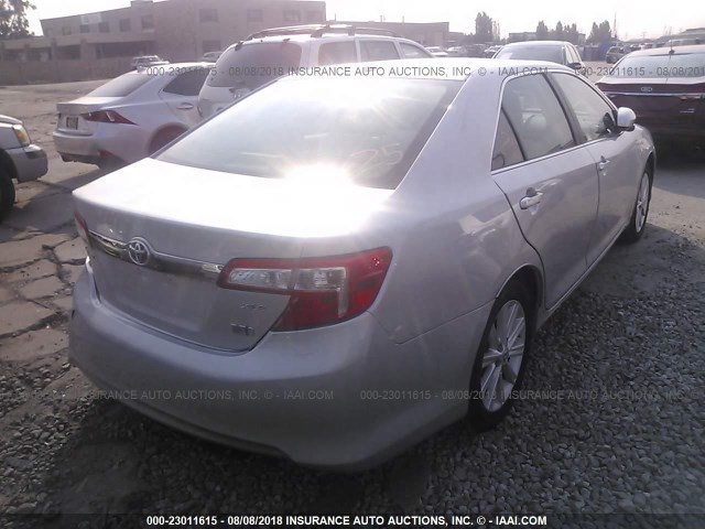 4T1BD1FK8EU109300 - 2014 TOYOTA CAMRY HYBRID/LE/XLE 银色 照片 4