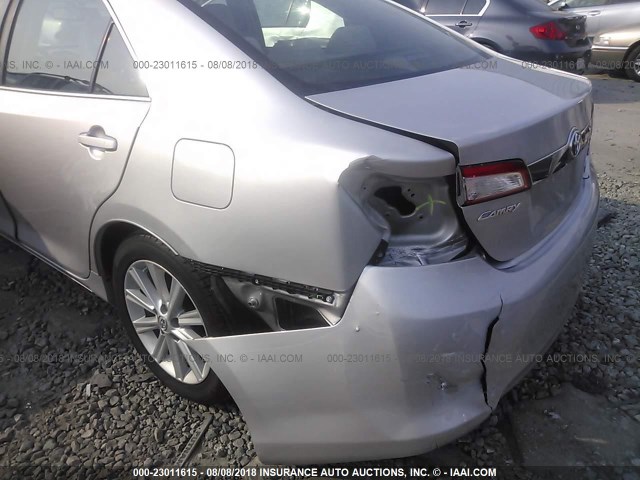 4T1BD1FK8EU109300 - 2014 TOYOTA CAMRY HYBRID/LE/XLE SILVER photo 6